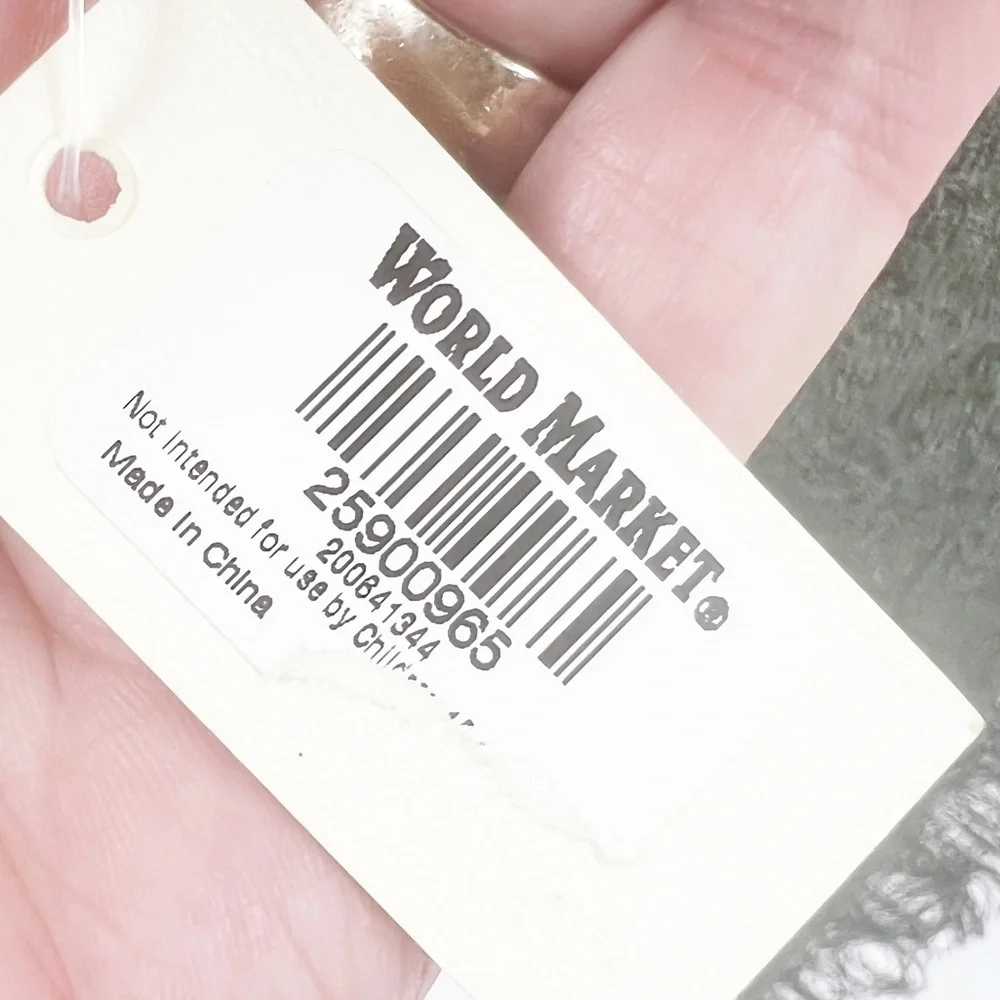 ✅ NWT‎ WORLD MARKET COTTON BLEND GREEN TEXTURED SCARF